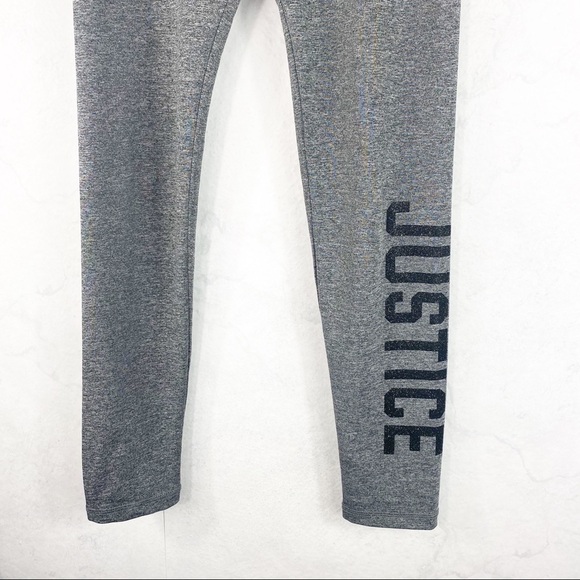 [Justice] Classic Gray Mesh Leggings - Picture 2 of 3